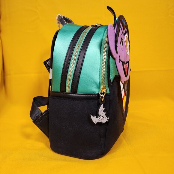Loungefly Sesame Street Count Von Count Cosplay Mini Backpack NEW - Picture 6 of 15